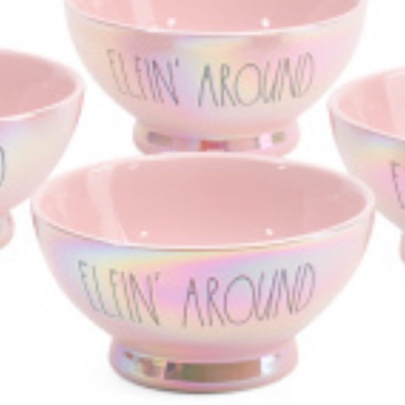 Rae DUNN • “Elfin’ Around” Iridescent Pink Bowl Set - Picture 2 of 8